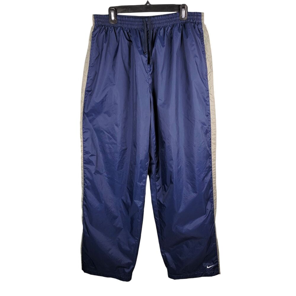 Vintage Nike Track Pants Men's XXL Lined Windbreaker Swoosh Baggy Nylon Y2K